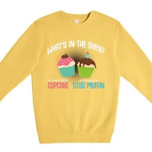 Sweet Little Cupcake Handsome Stud Muffin Oven Cute Gift Premium Crewneck Sweatshirt