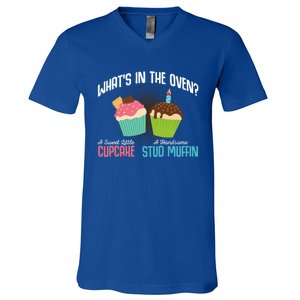 Sweet Little Cupcake Handsome Stud Muffin Oven Cute Gift V-Neck T-Shirt