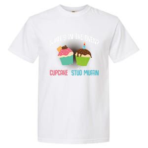 Sweet Little Cupcake Handsome Stud Muffin Oven Cute Gift Garment-Dyed Heavyweight T-Shirt