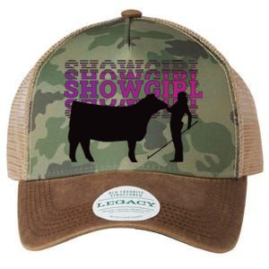 Showgirl Livestock Cattle Showing Fun Show Cattle Legacy Tie Dye Trucker Hat