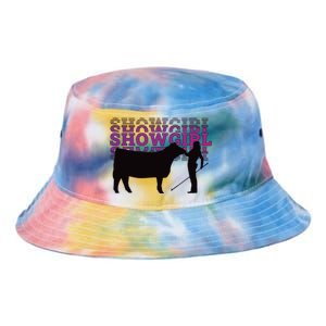 Showgirl Livestock Cattle Showing Fun Show Cattle Tie Dye Newport Bucket Hat