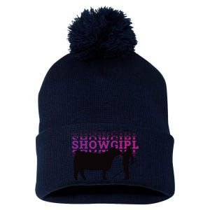 Showgirl Livestock Cattle Showing Fun Show Cattle Pom Pom 12in Knit Beanie