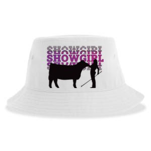 Showgirl Livestock Cattle Showing Fun Show Cattle Sustainable Bucket Hat