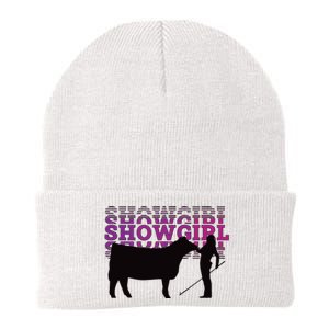 Showgirl Livestock Cattle Showing Fun Show Cattle Knit Cap Winter Beanie