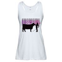 Showgirl Livestock Cattle Showing Fun Show Cattle Ladies Essential Flowy Tank