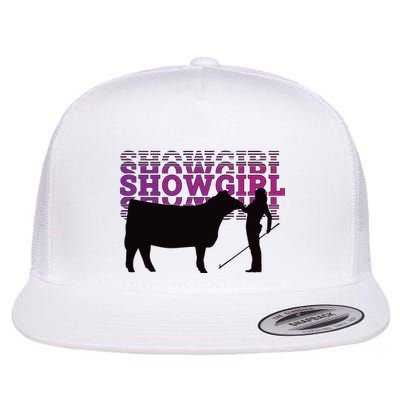 Showgirl Livestock Cattle Showing Fun Show Cattle Flatbill Hat
