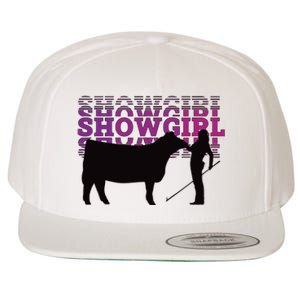 Showgirl Livestock Cattle Showing Fun Show Cattle Wool Snapback Cap