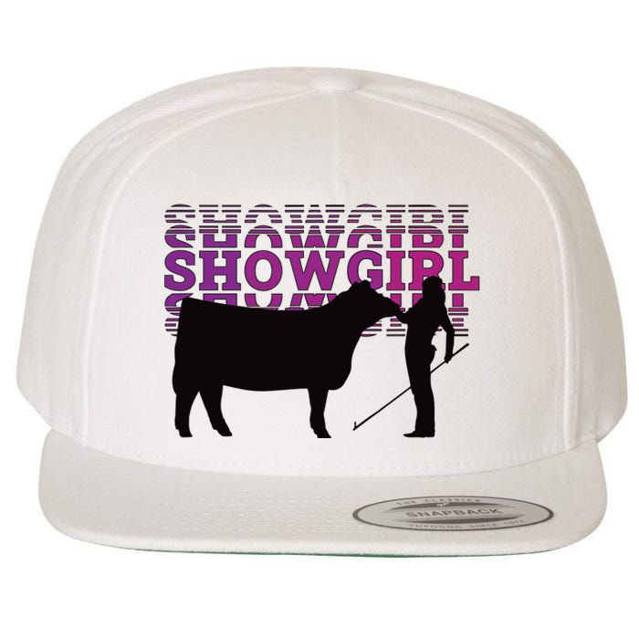 Showgirl Livestock Cattle Showing Fun Show Cattle Wool Snapback Cap