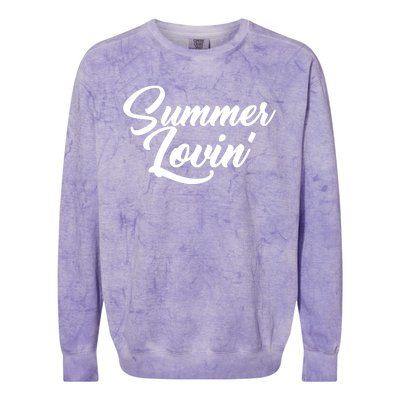 Summer Lovin Cute Colorblast Crewneck Sweatshirt