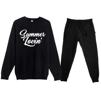 Summer Lovin Cute Premium Crewneck Sweatsuit Set