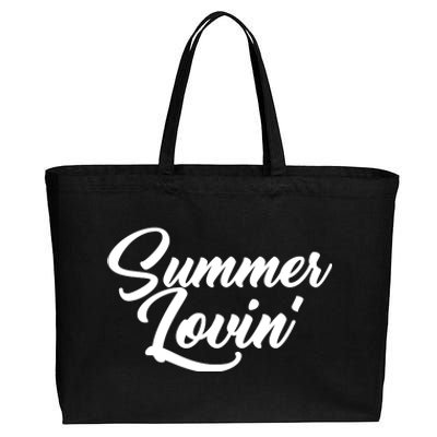 Summer Lovin Cute Cotton Canvas Jumbo Tote