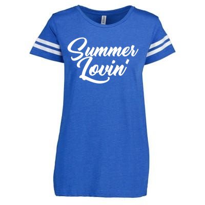 Summer Lovin Cute Enza Ladies Jersey Football T-Shirt