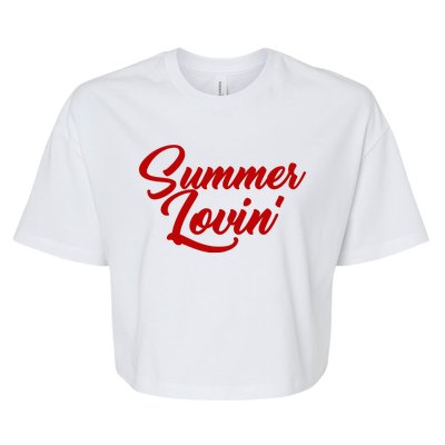 Summer Lovin Cute Bella+Canvas Jersey Crop Tee