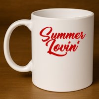 Summer Lovin Cute 11oz C Handle Ceramic Mug