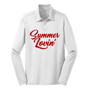 Summer Lovin Cute Silk Touch Performance Long Sleeve Polo