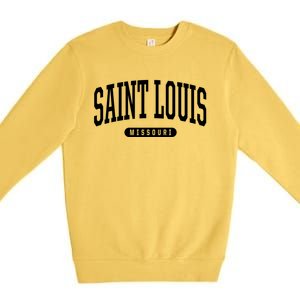 Saint Louis Cool Gift College University Style Mo Us Premium Crewneck Sweatshirt