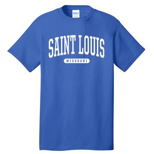 Saint Louis Cool Gift College University Style Mo Us Tall T-Shirt