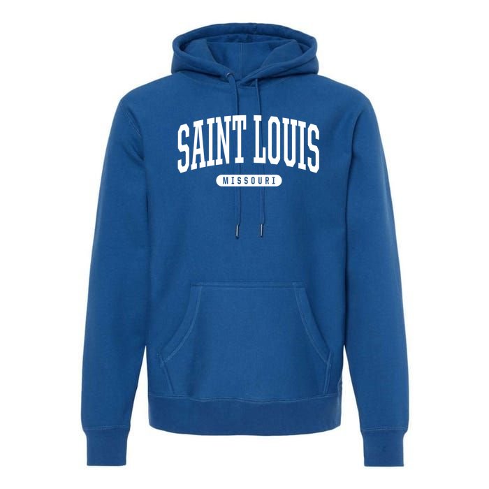 Saint Louis Cool Gift College University Style Mo Us Premium Hoodie