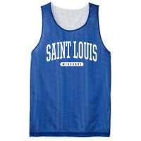 Saint Louis Cool Gift College University Style Mo Us Mesh Reversible Basketball Jersey Tank