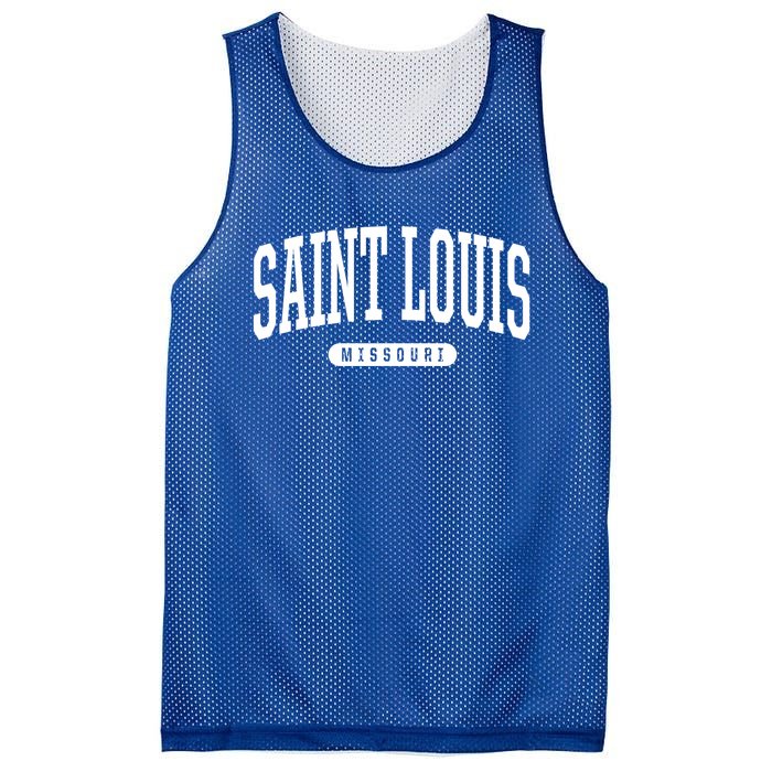 Saint Louis Cool Gift College University Style Mo Us Mesh Reversible Basketball Jersey Tank