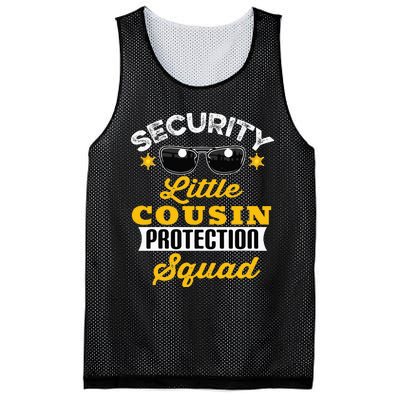 Security Little Cousin Protection Squad Birthday Bro Party Mesh Reversible Basketball Jersey Tank