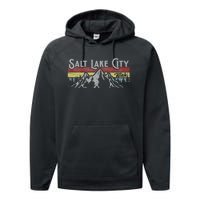 Salt Lake City Utah National Parks Mighty 5 Hiking Design Performance Fleece Hoodie