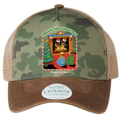 Smells Like Christmas Happy Holidays Legacy Tie Dye Trucker Hat
