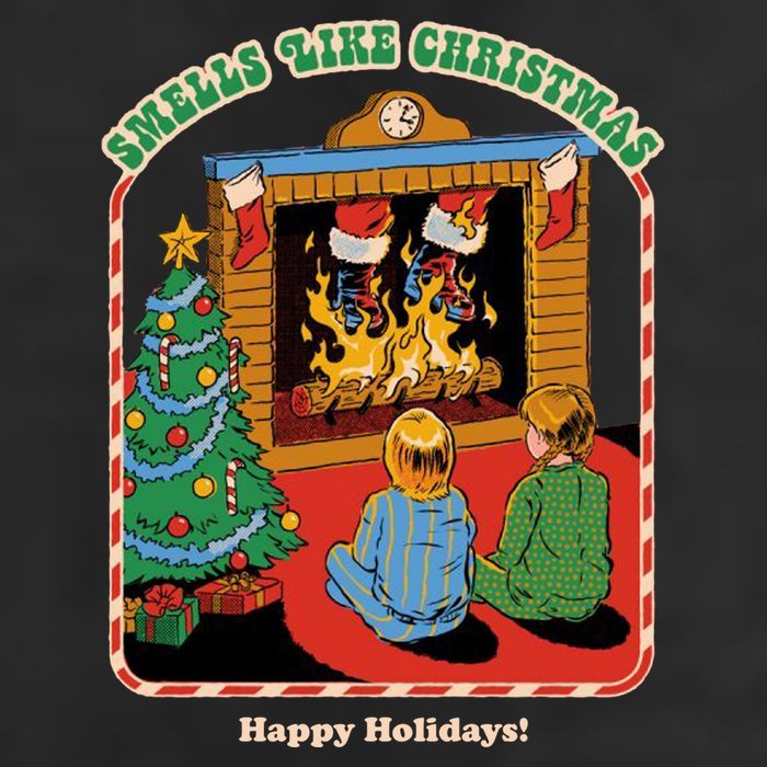 Smells Like Christmas Happy Holidays 7 Panel Mesh Trucker Snapback Hat