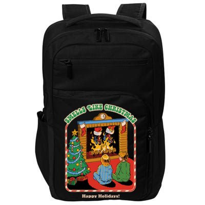 Smells Like Christmas Happy Holidays Impact Tech Backpack