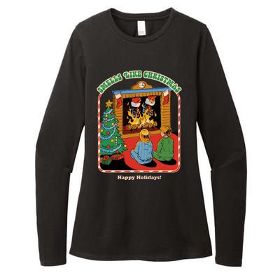 Smells Like Christmas Happy Holidays Womens CVC Long Sleeve Shirt