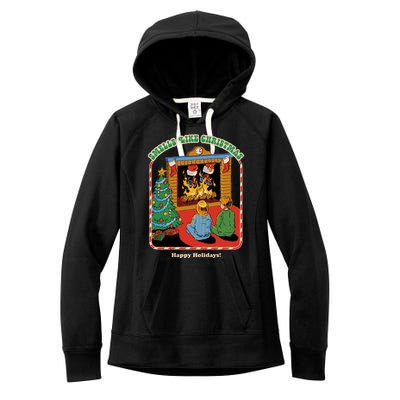 Smells Like Christmas Happy Holidays Women's Fleece Hoodie