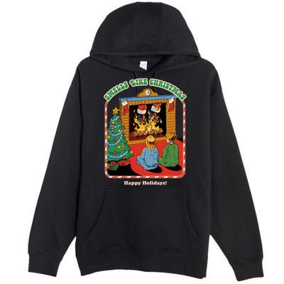 Smells Like Christmas Happy Holidays Premium Pullover Hoodie