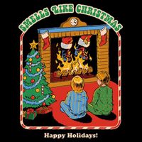 Smells Like Christmas Happy Holidays Zip Tote Bag