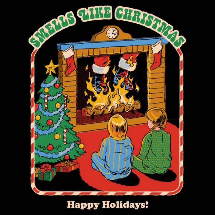 Smells Like Christmas Happy Holidays Zip Tote Bag