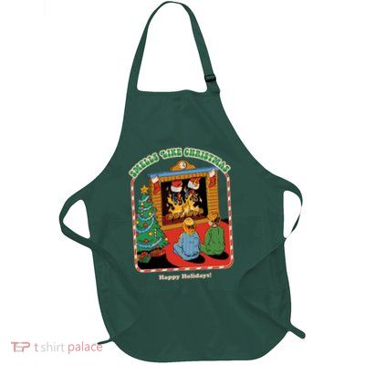 Smells Like Christmas Happy Holidays Full-Length Apron With Pockets