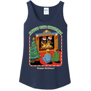 Smells Like Christmas Happy Holidays Ladies Essential Tank