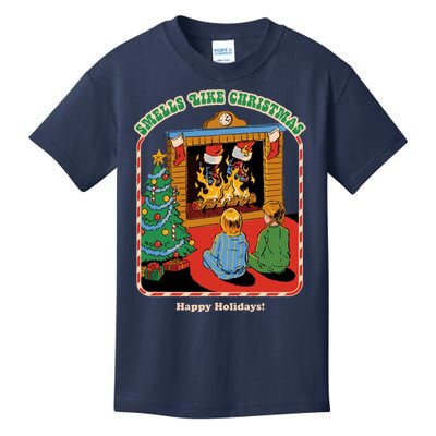 Smells Like Christmas Happy Holidays Kids T-Shirt