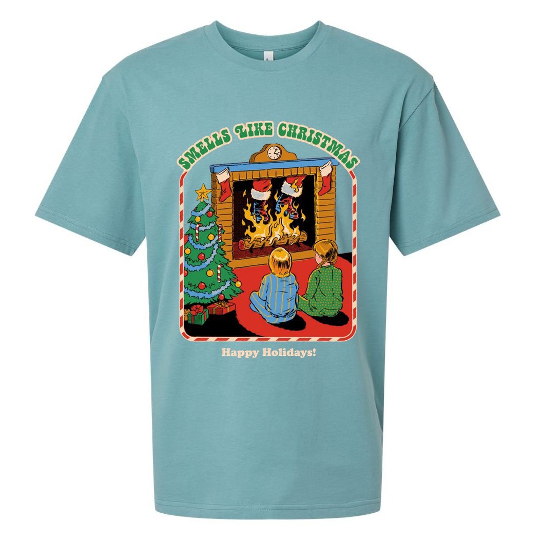 Smells Like Christmas Happy Holidays Sueded Cloud Jersey T-Shirt