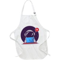 Sending Love, Cute Astronaut On A Laptop Apron