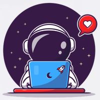 Sending Love, Cute Astronaut On A Laptop Premium T-Shirt