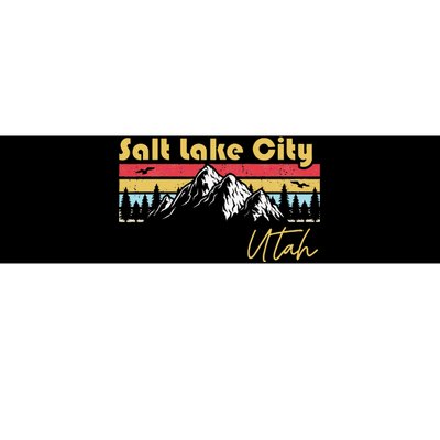 Salt Lake City Utah Roots Hometown Vintage Home State Pride  Bumper Sticker