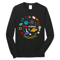 Science Lover Chemistry Biology Physics Love Science  Long Sleeve Shirt