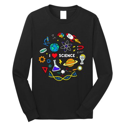 Science Lover Chemistry Biology Physics Love Science  Long Sleeve Shirt