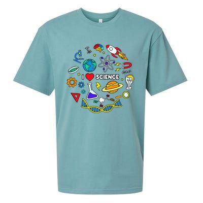 Science Lover Chemistry Biology Physics Love Science  Sueded Cloud Jersey T-Shirt