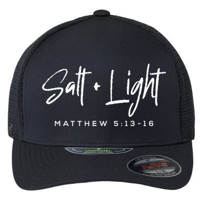 Salt Light Christmas Matthew 5 13 16Bible Christian Flexfit Unipanel Trucker Cap