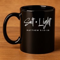 Salt Light Christmas Matthew 5 13 16Bible Christian 11oz C Handle Ceramic Mug