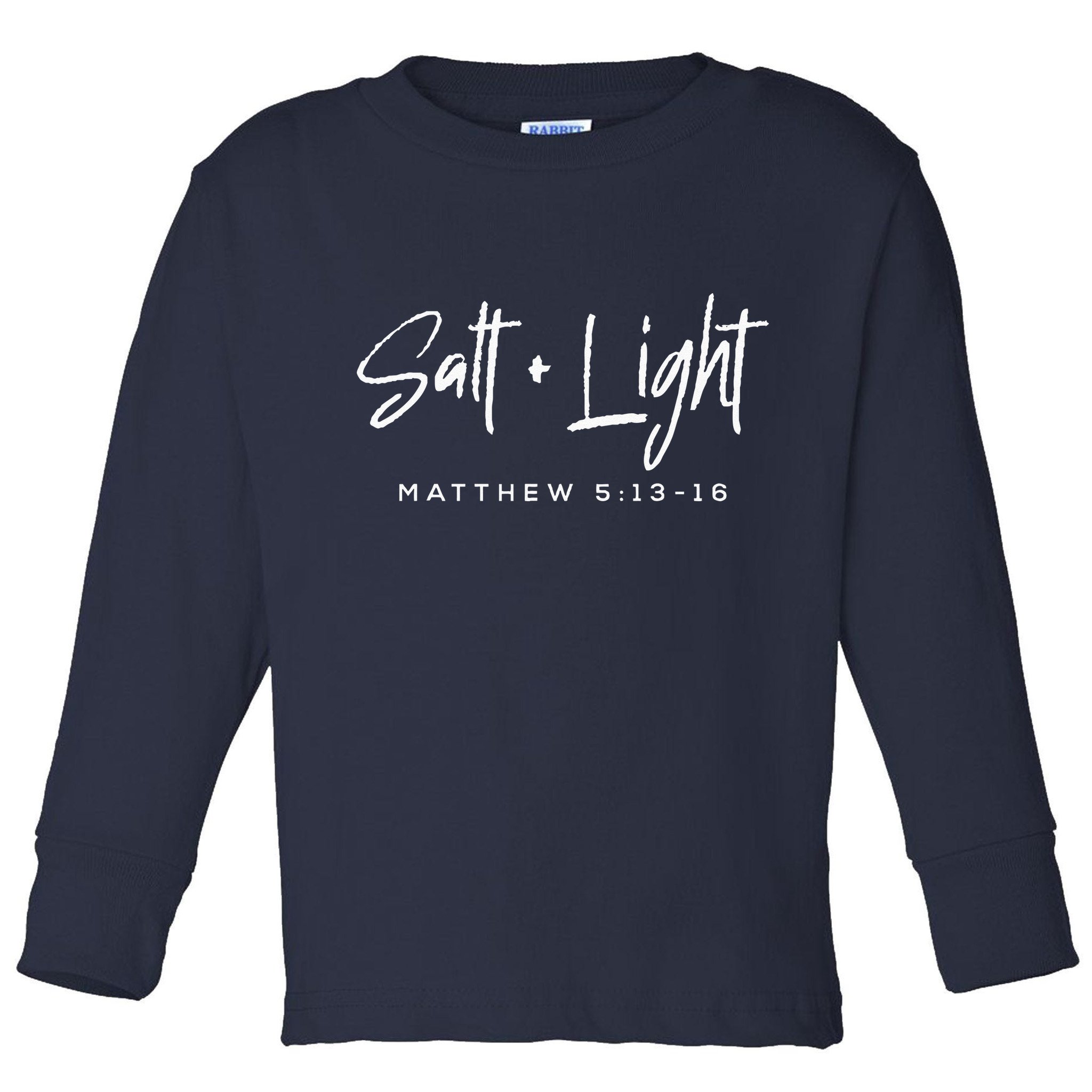 Salt Light Christmas Matthew 5 13 16Bible Christian Toddler Long Sleeve Shirt