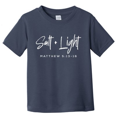 Salt Light Christmas Matthew 5 13 16Bible Christian Toddler T-Shirt
