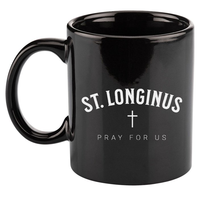 St. Longinus Catholic Christian Saint 11oz C Handle Ceramic Mug