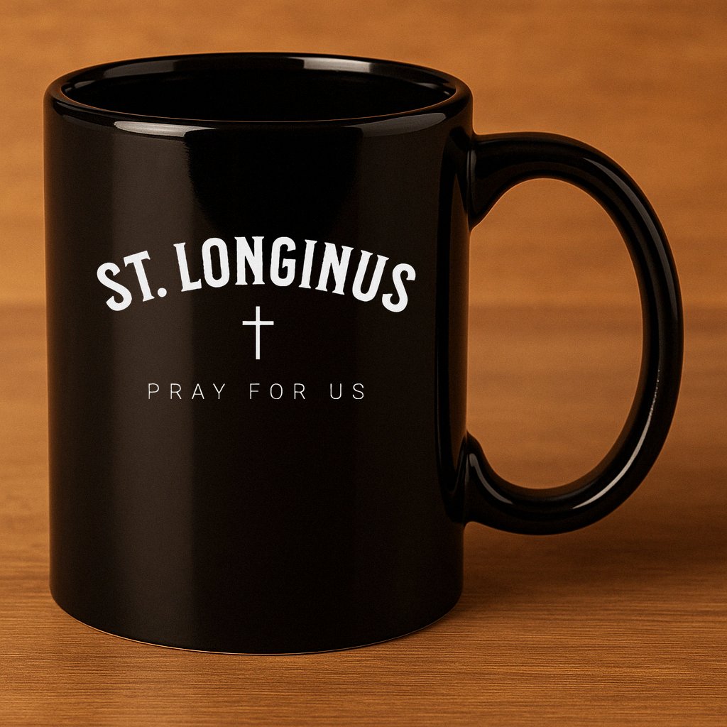 St. Longinus Catholic Christian Saint 11oz C Handle Ceramic Mug